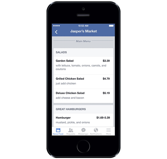 facebook-restaurant-menu